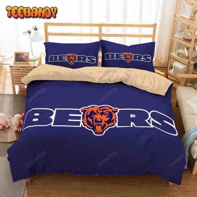 Chicago Bears Duvet Cover Bedding Set