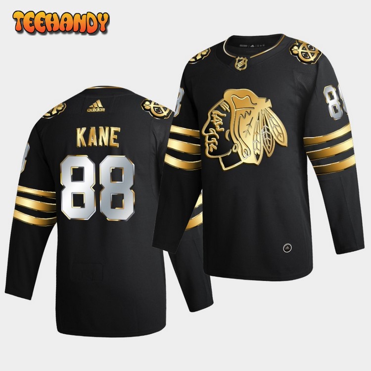 Chicago Blackhawks Patrick Kane 2021 Black Golden Edition Jersey