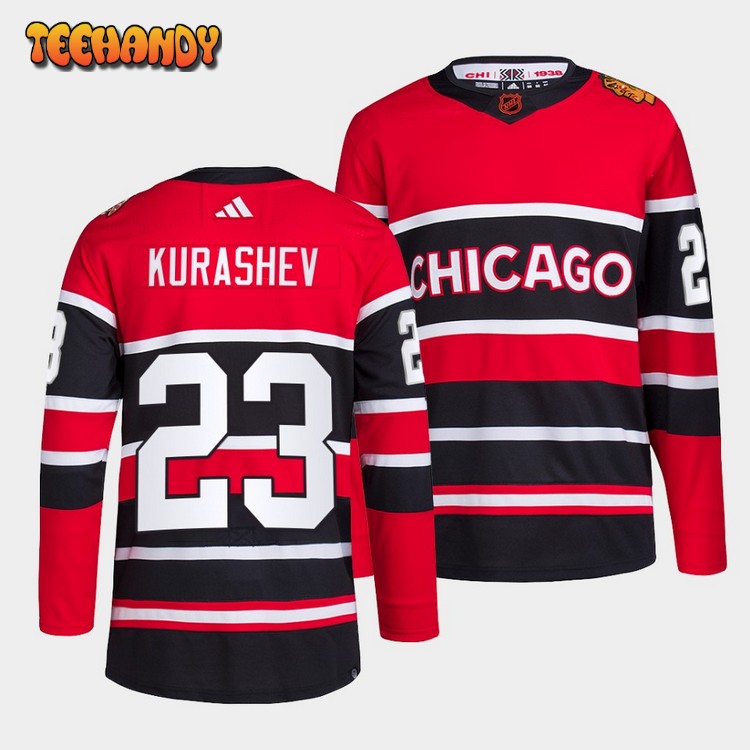 Chicago Blackhawks Philipp Kurashev Reverse Red Jersey