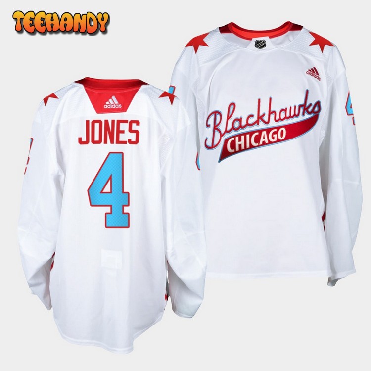 Chicago Blackhawks Seth Jones One Community Night White Jersey