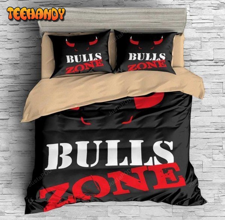 Chicago Bulls Duvet Cover Bedding Set