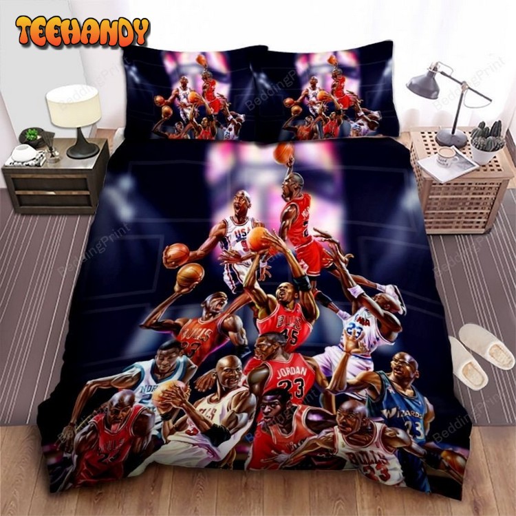 Chicago Bulls Michael Jordan Unstoppable Moves Cover Bedding Sets