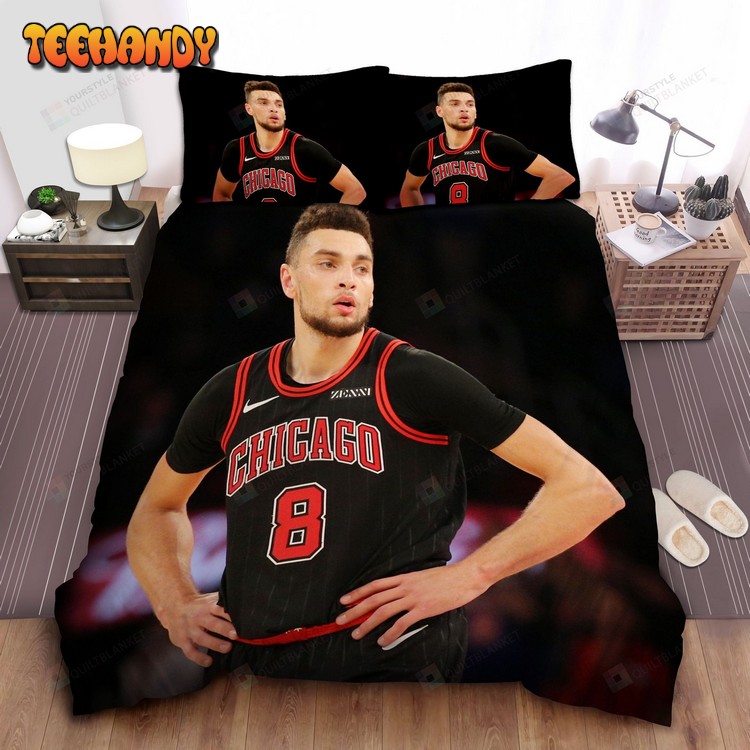 Chicago Bulls Zach Lavine Photograph Bedding Sets