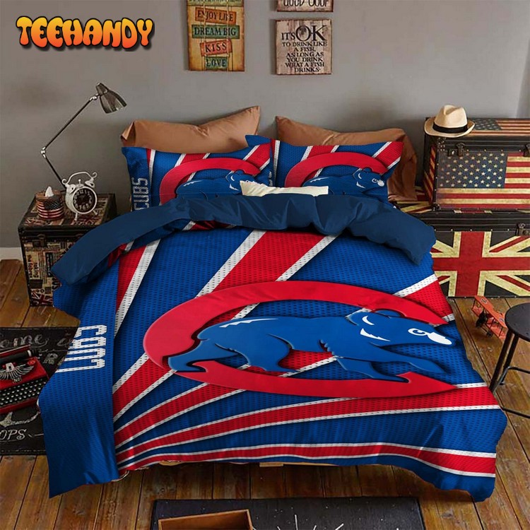 Chicago Cubs Bedding Set Sleepy Duvet Cover and Pillow Cases