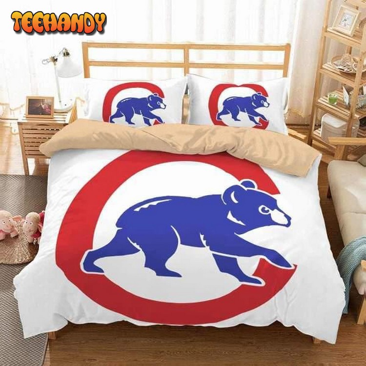 Chicago Cubs Duvet Cover Bedding Set