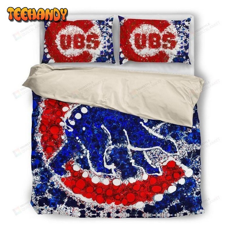 Chicago Cubs V2  Bedding Set Duvet Cover and Pillowcases