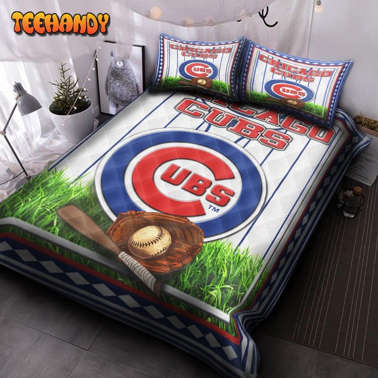 Chicago Cubs V2 Quilt Bed Set