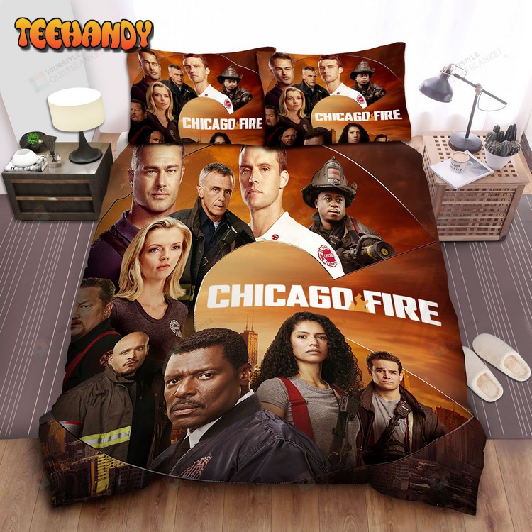 Chicago Fire Main Cast Poster Spread Comforter Bedding Sets