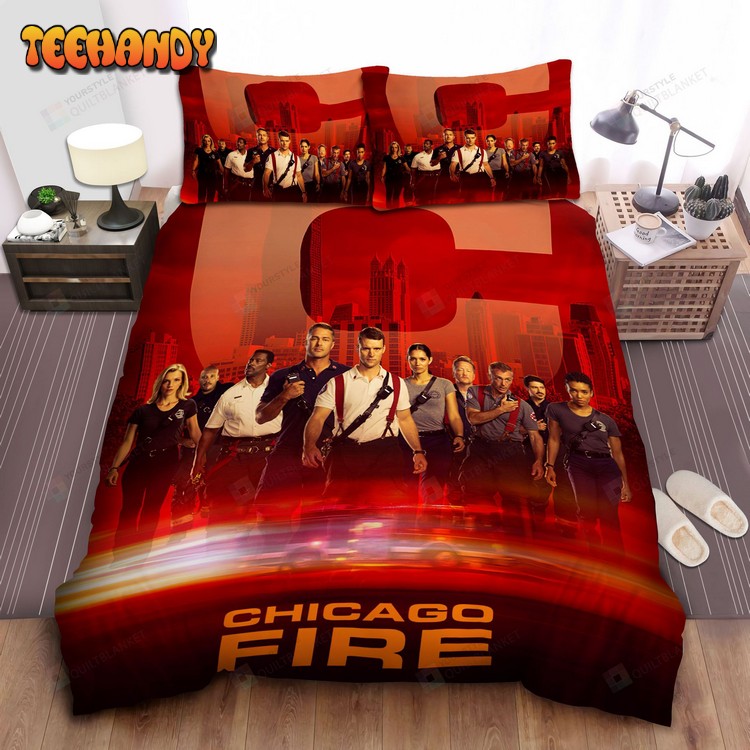 Chicago Fire Season 8 Characters Digital Key Art Bedding Sets