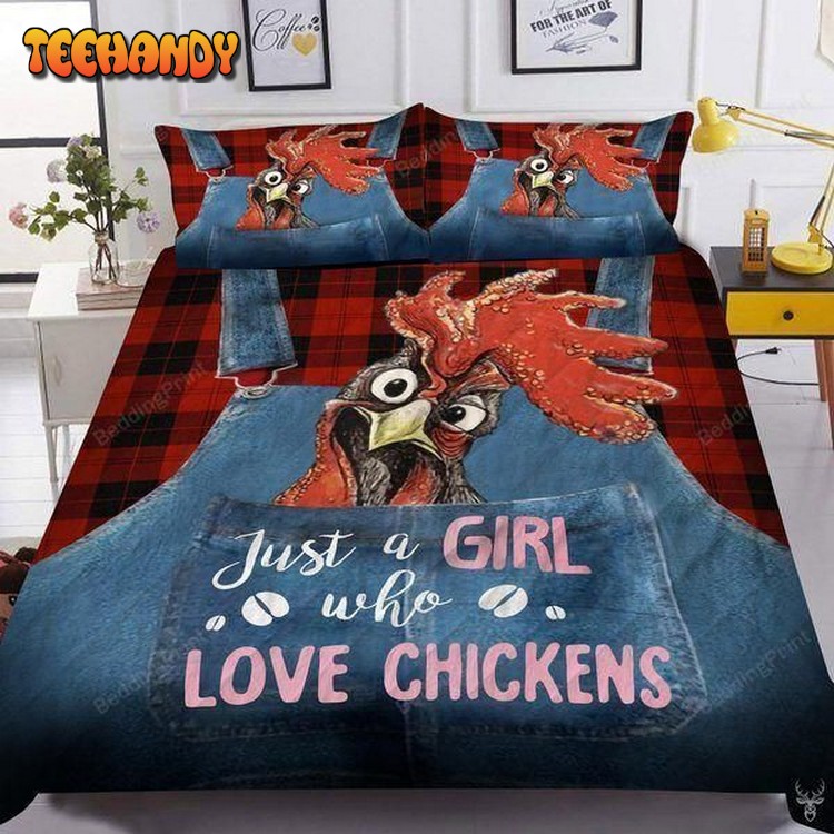 Chicken Just A Girl Who Love Chicken Bedding Set Bedding Sets