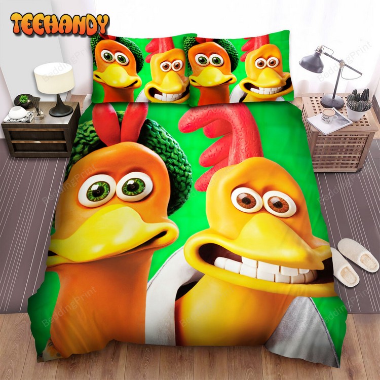 Chicken Run (2000) Movie Poster 2 Duvet Cover Bedding Sets