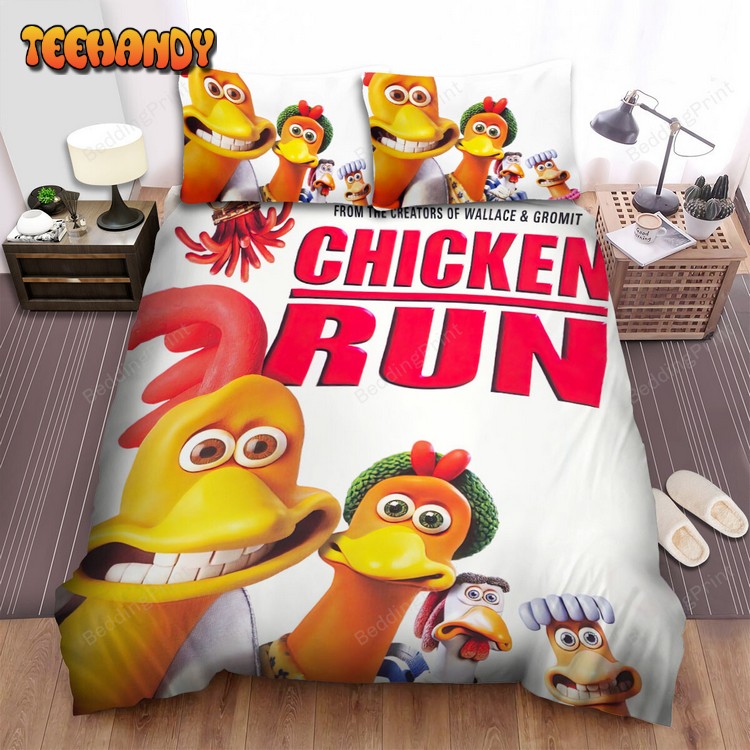 Chicken Run (2000) Movie Poster 3 Duvet Cover Bedding Sets