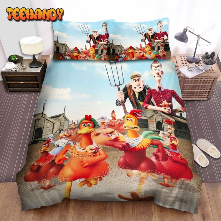 Chicken Run (2000) Movie Poster Duvet Cover Bedding Sets