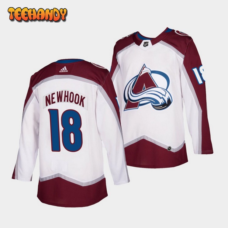 Colorado Avalanche Alex Newhook Road White Jersey