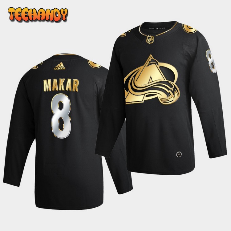 Colorado Avalanche Cale Makar Golden Edition Limited Black Jersey