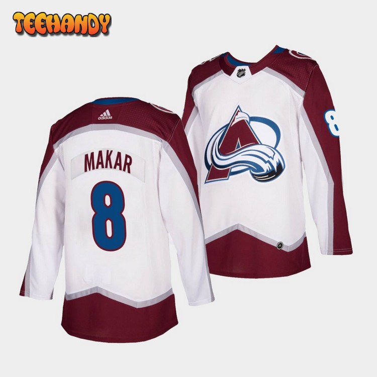 Colorado Avalanche Cale Makar Road White Jersey