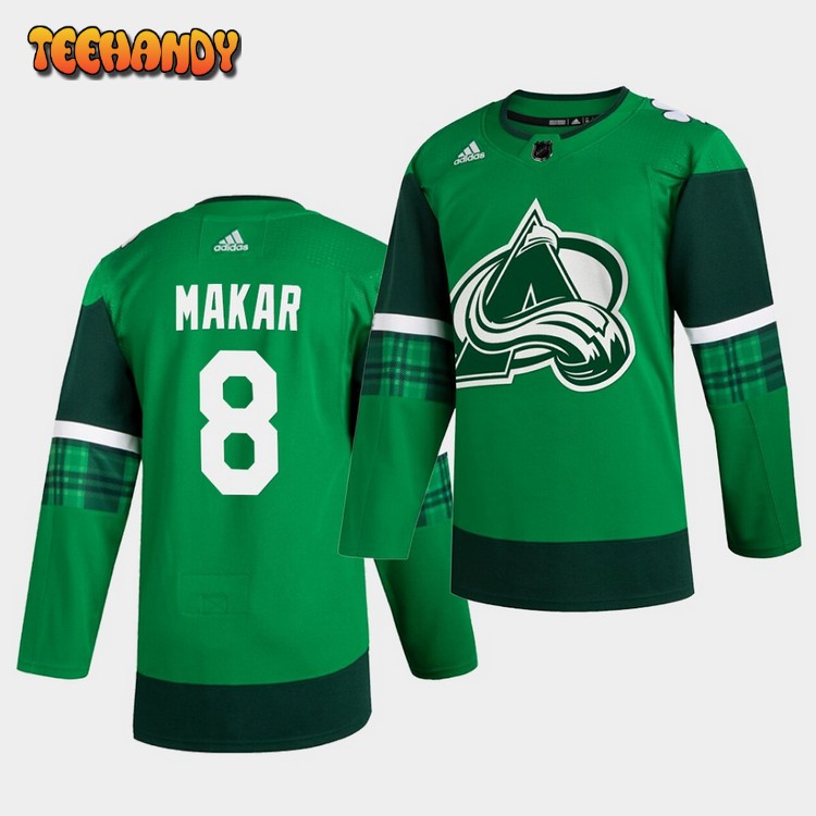 Colorado Avalanche Cale Makar St. Patrick’s Day Player Green Jersey
