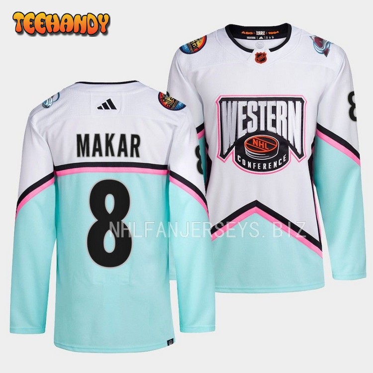 Colorado Avalanche Cale Makar Western Conference 2023 White Jersey