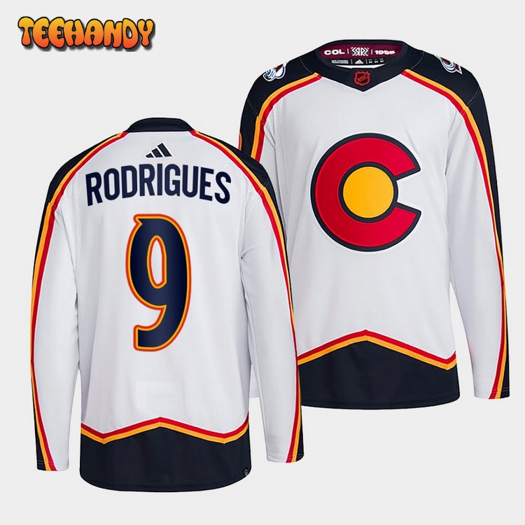 Colorado Avalanche Evan Rodrigues Reverse White Jersey