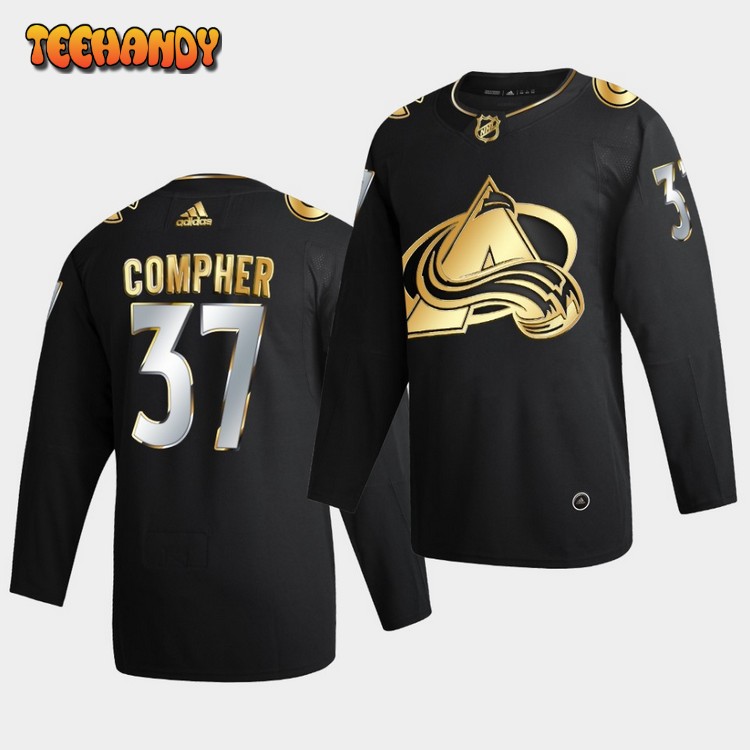 Colorado Avalanche J.T. Compher Golden Edition Limited Black Jersey