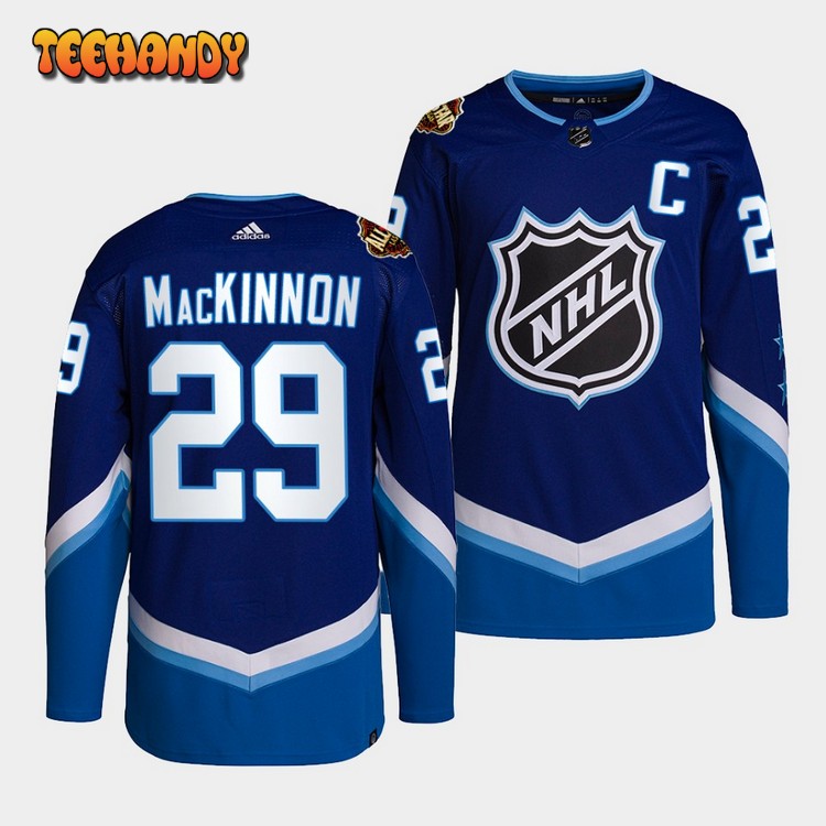 Colorado Avalanche Nathan MacKinnon 2022 NHL All-Star Blue Jersey