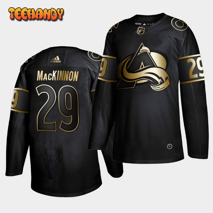 Colorado Avalanche Nathan MacKinnon Golden Edition Black Jersey