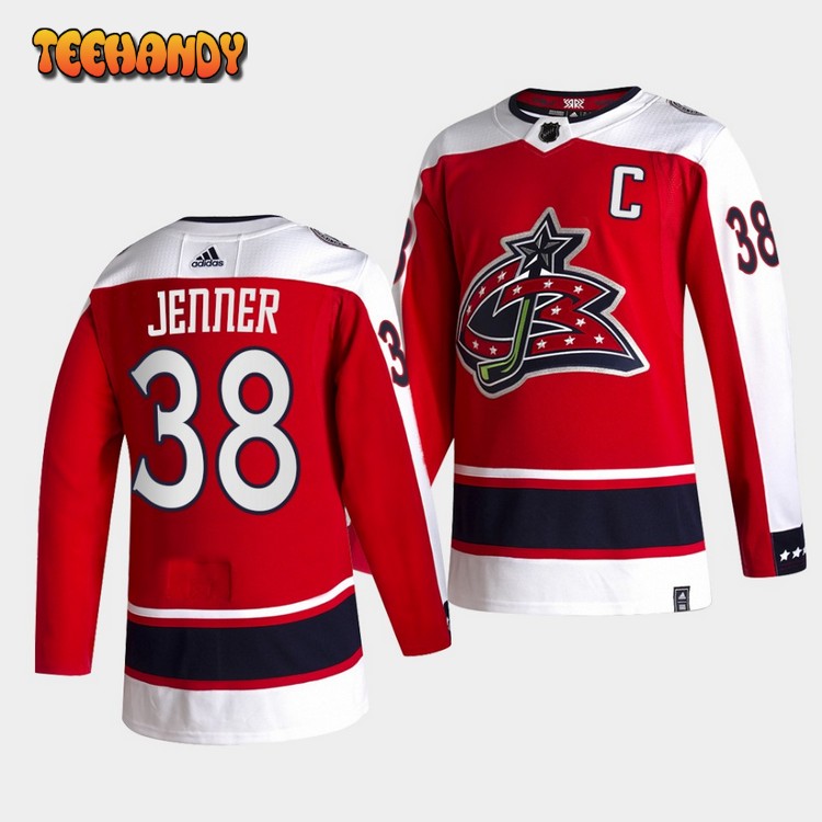 Columbus Blue Jackets Boone Jenner Reverse Captain Red Jersey