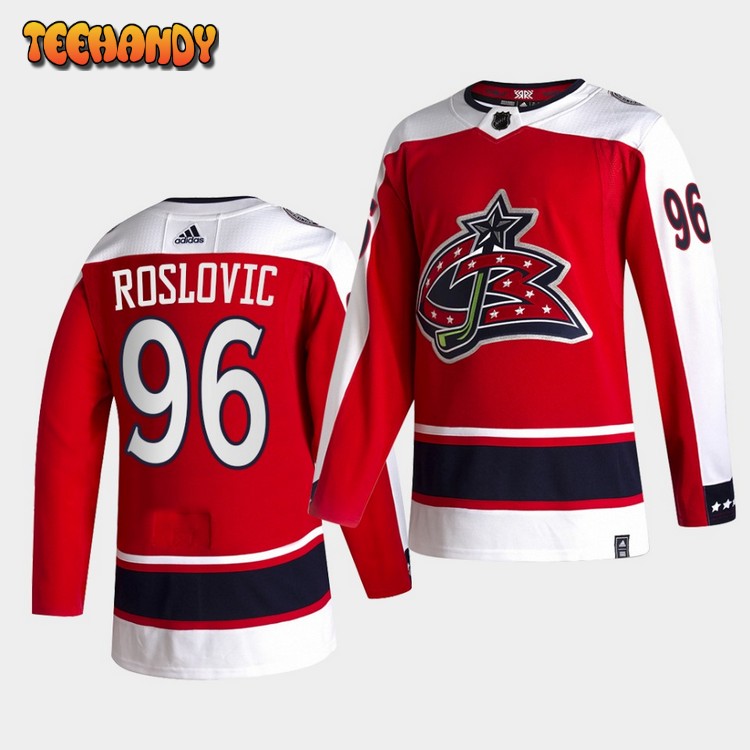 Columbus Blue Jackets Jack Roslovic Reverse Red Special Edition Jersey