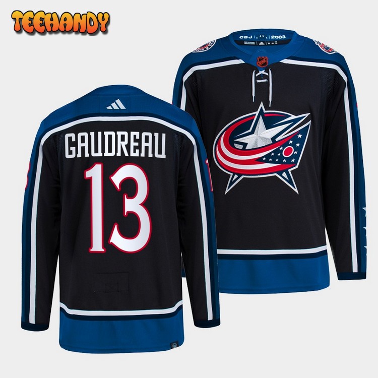 Columbus Blue Jackets Johnny Gaudreau Reverse Navy Jersey