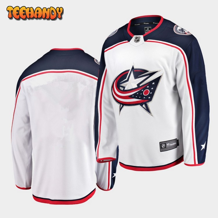 Columbus Blue Jackets Team White Away Jersey