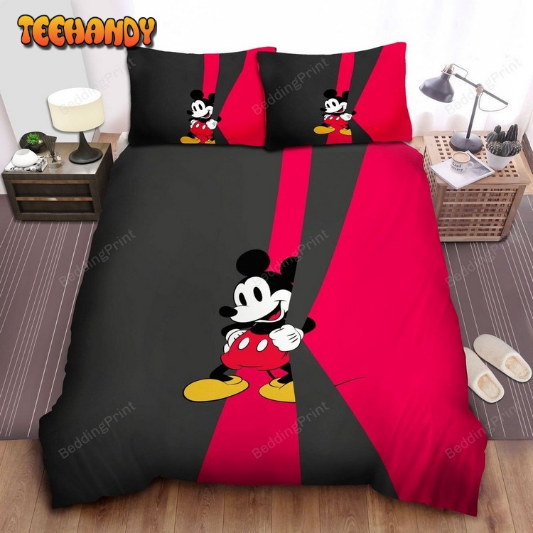Cute Mickey Mouse Bed Sheets Duvet Cover Bedding Sets