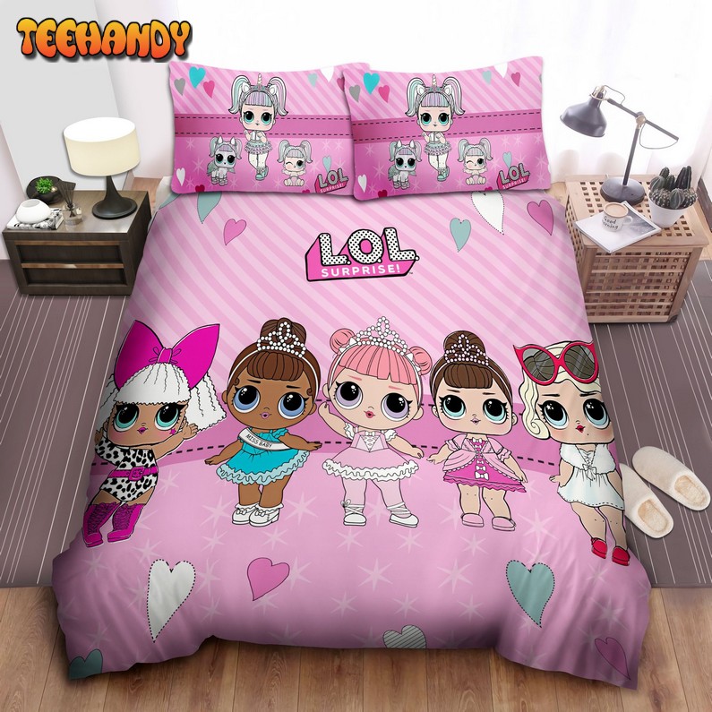 Cute Pink! L.O.L Surprise Bedding Set Duvet Cover For Girls