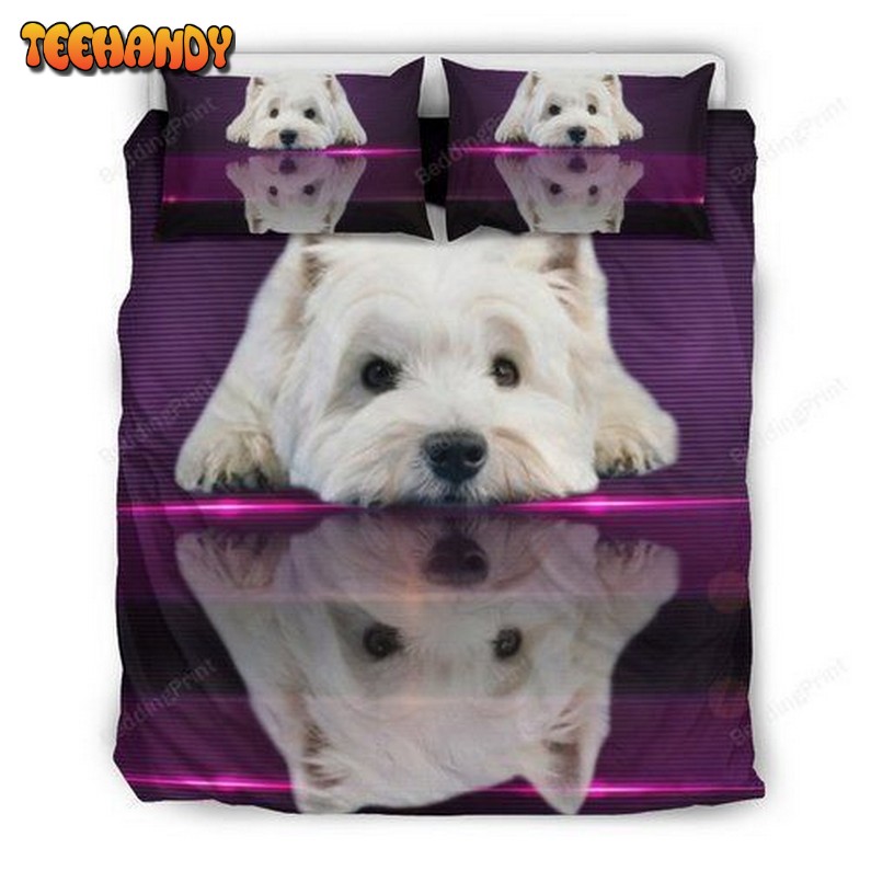 Cute West Highland White Terrier (Westie) Dog 3d Bedding Set