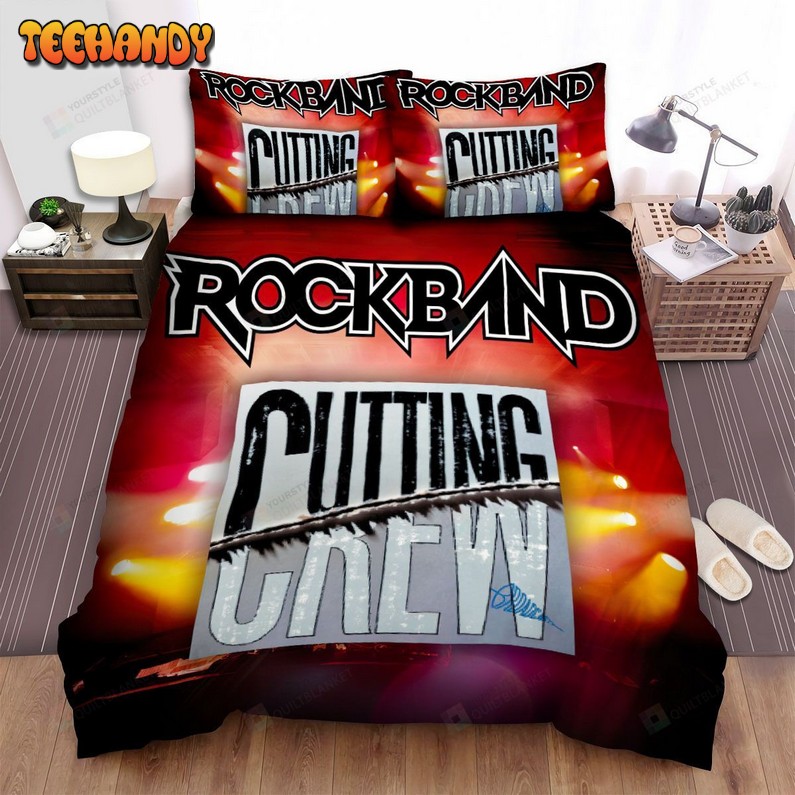 Cutting Crew Rockband Spread Comforter Duvet Cover Bedding Sets