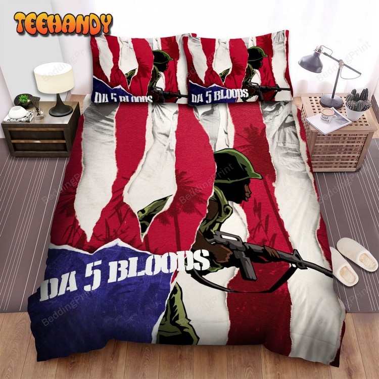 Da 5 Bloods Movie Poster 3 Bed Sheets Duvet Cover Bedding Sets