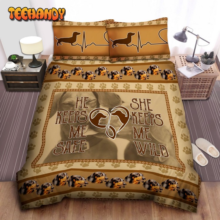 Dachshund Love Bed Sheets Duvet Cover Bedding Sets