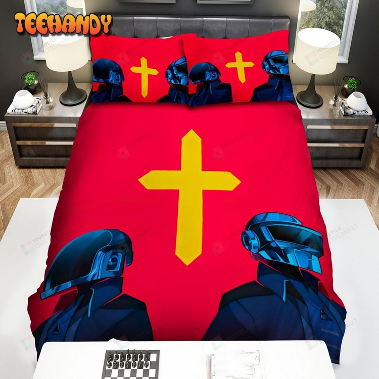 Daft Punk In Starboy Single Digital Artwork Comforter Bedding Sets