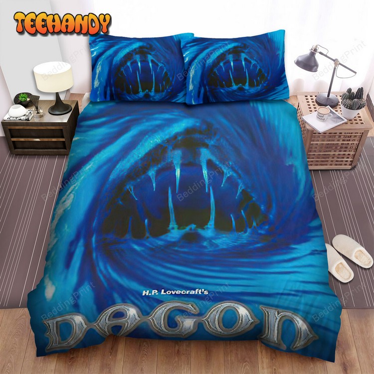 Dagon From The Creators Of Re Animator On Blue Bedding Sets