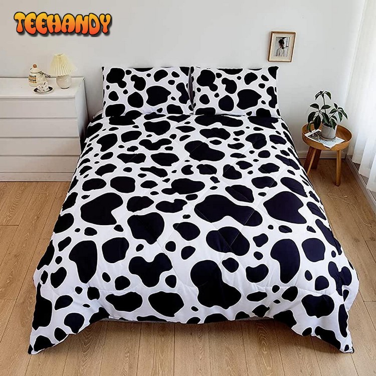 Dairy Cow Skin Print Pattern Bedding Set Duvet Cover Bedding Sets