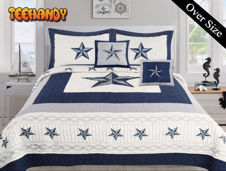 Dallas Cowboy Navy Blue Western Star Duvet Cover Bedding Sets