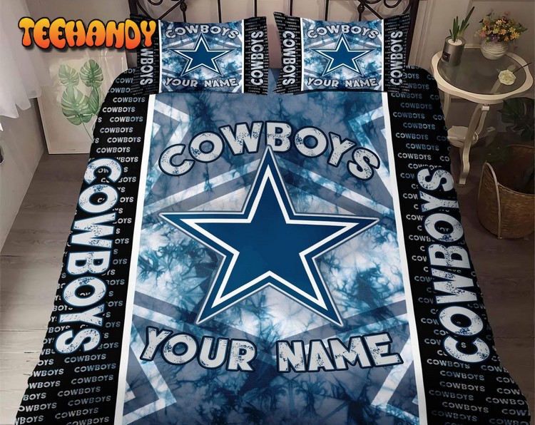 Dallas Cowboys Bedding Set Custom Name Dallas Cowboys