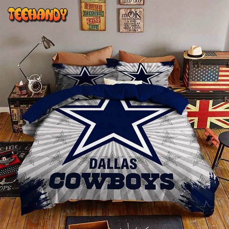 Dallas Cowboys Star Logo Bedding Set Duvet Cover and Pillow Cases