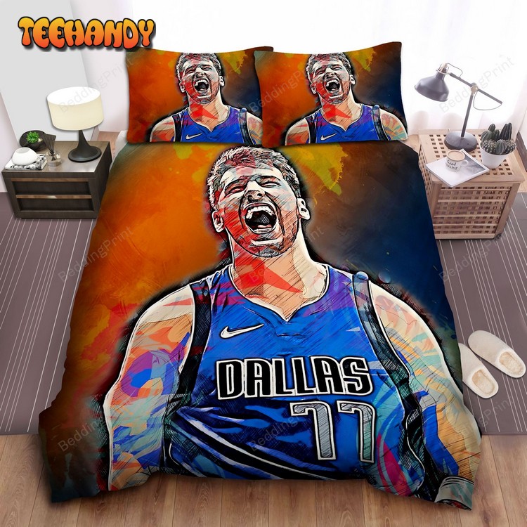 Dallas Mavericks Luka Don Art Bed Sheet Duvet Cover Bedding Sets