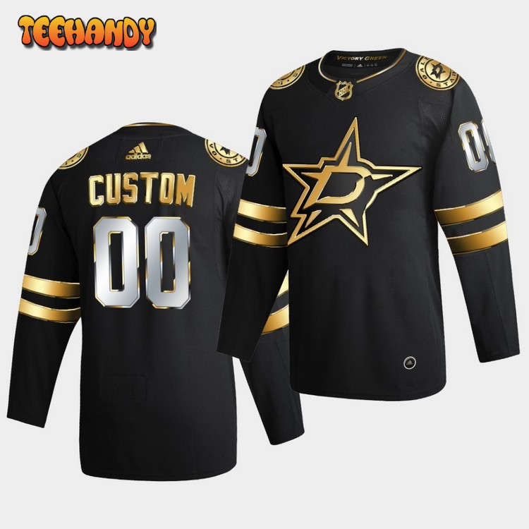 Dallas Stars Custom Golden Limited Edition Black Jersey