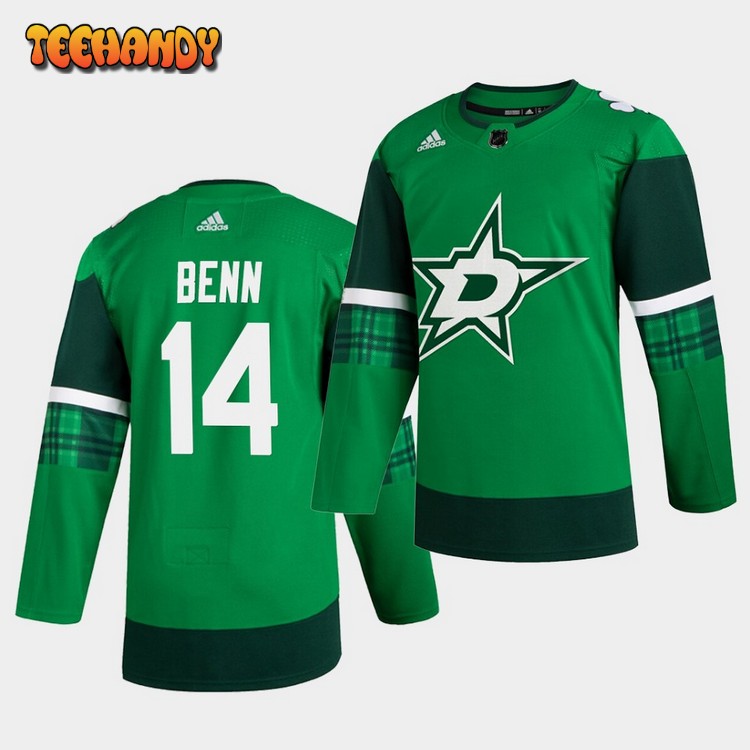 Dallas Stars Jamie Benn St. Patrick’s Day Player Green Jersey