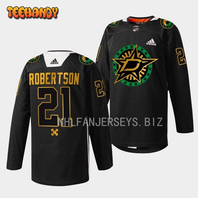 Dallas Stars Jason Robertson 2023 Black History Night Black Jersey