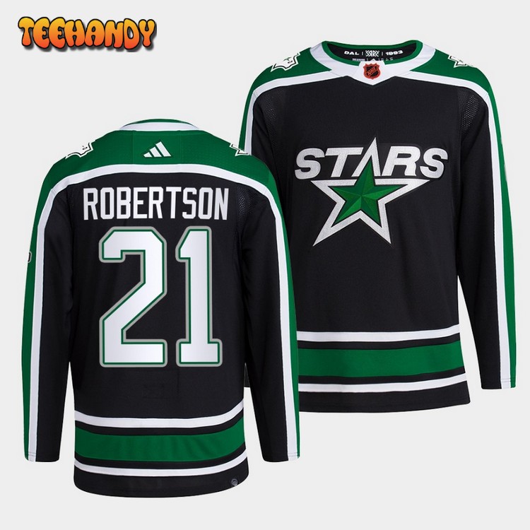 Dallas Stars Jason Robertson Reverse Black Jersey