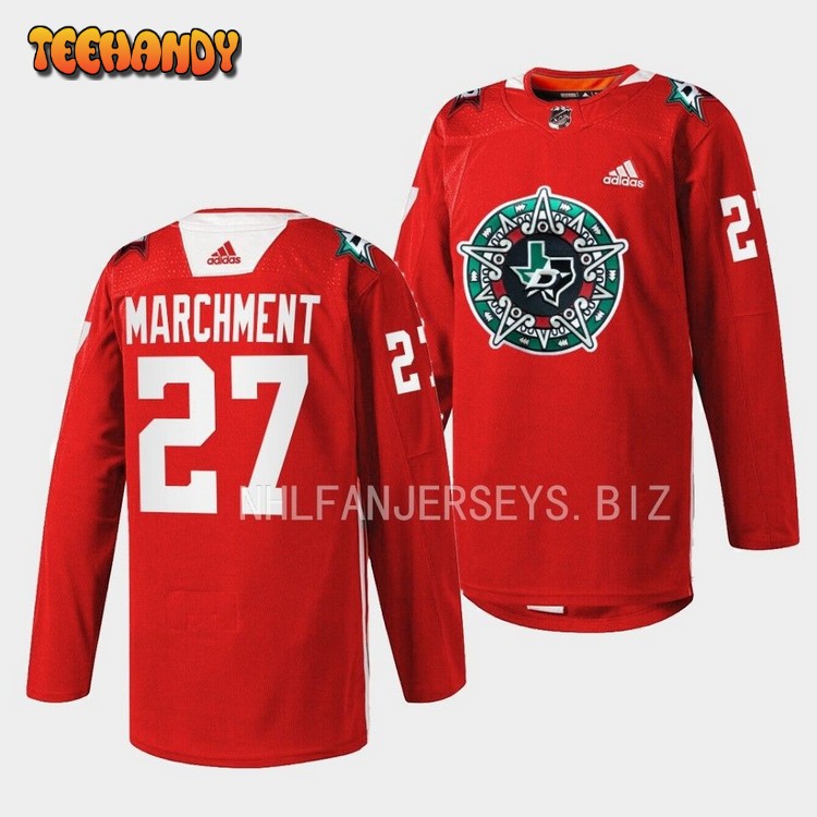 Dallas Stars Mason Marchment 2023 Noche Mexicana Red Jersey