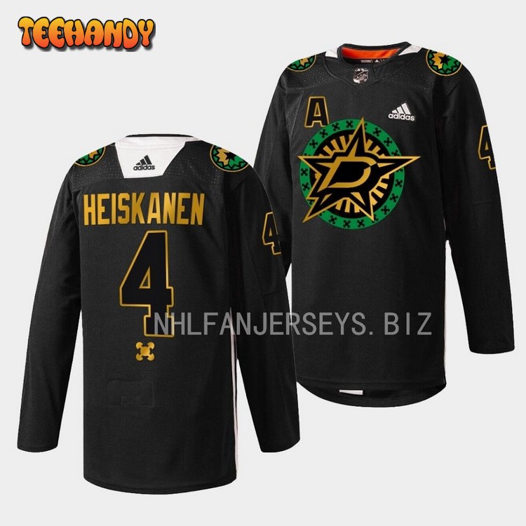 Dallas Stars Miro Heiskanen 2023 Black History Night Black Jersey