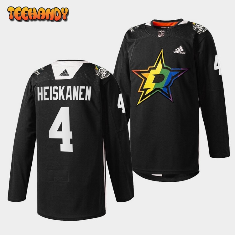 Dallas Stars Miro Heiskanen Pride Night Black Jersey